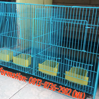 KANDANG BESI LIPAT SEKAT SWEET UNTUK KUCING/KELINCI/HEWAN LAINNYA