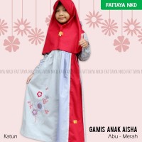 Gamis Anak Fattaya, Busana Muslim Anak Perempuan, Size 4