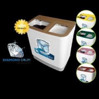 Denpoo 9893 Platinum Mesin Cuci Twin Tub 9Kg Diamond Drum -