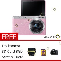 FREE++ | Samsung NX MINI Pink NX F1 lensa 9-27mm Camera Mirrorless