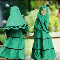 KID ZEMA HIJAU FUJI / baju muslim anak
