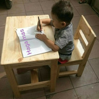 Meja Belajar Anak Sekolah / Meja Anak PAUD,TK,SD / Meja Makan / Kursi