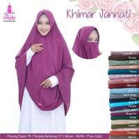 FREE CADAR Khimar Jilbab Instan Lebar Syari Muslimah Jannati