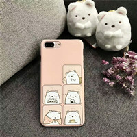 jepang sumikko gurashi lucu hard case iphone 6 6s plus 7 7+ 8 8+ lucu