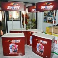 New! Event Desk/Meja Jualan/Booth Pvc/Meja Promosi + Stiker + Cetak