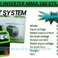 Promo Digital Mesin Las Listrik Kentaro 160Ampere Igbt 650 Watt Unik