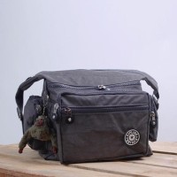 Promo Tas Selempang Kipling Abu Tua / Tas Pria Wanita Trendy Murah Hot