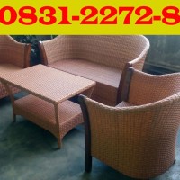 WA/ 0831,2272.8835, Kursi Tamu Rotan Sintetis Minimalis, Kursi