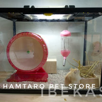 Aksesoris kandang hamster unik fullset tanpa aquarium