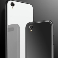 CASE TEMPERED GLASS PHONE CASE FOR OPPO A57 AKSESORIS HANDPHONE CASING