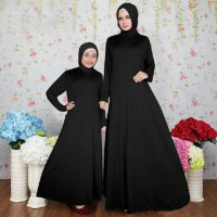BAJU BUSANA MUSLIM GAMIS SALSA COUPLE DUSTY IBU DAN ANAK PLUS PASMINA