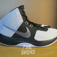 Sepatu Basket Original Nike Air Precision Warna Hitam Putih