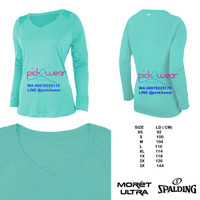 Moret Spalding t-shirt kaos olahraga lengan panjang mint
