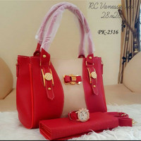 Tas Kerja Tas Paket Tas Murah Tas Wanita Lokal Jam Tangan Dompet Merah