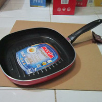 Maxim Teflon Square Griil Pemanggang Alat Panggang Fry Pan 26cm