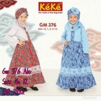 Keke Baju Anak Muslim GM 376 Abu No12 Diskon / sale / Obral 25%