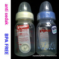 Jual botol susu bayi dengan regulator anti sedak 120 ml pigeon BPA FREE Murah