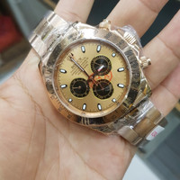 JAM TANGAN PRIA ROLEX DAYTONA ROSE GOLD SAPHIRE NEW ARRIVAL PRODUK