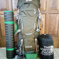 Paket Hemat Carrier Keril Tas Gunung Ransel Rei Bintan 60+5 L Liter Lt
