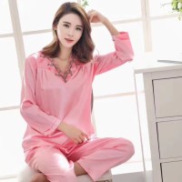 baju tidur wanita nightdress cewek pink muda bahan satin