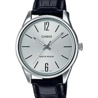 Jam Tangan Pria Cowok Casio Analog MTP-V005L-7B Kulit Hitam Original