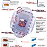 Lock & Lock Gift Set Plastic Food Container 4 Item With Color Box!