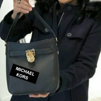 TAS MICHAEL KORS HAMILTON TRAVELLER CROSSBODY NAVY ORIGINAL