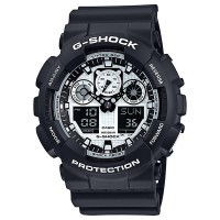 Jam Tangan G-SHOCK ORIGINAL PRIA GA-100BW-1A HITAM PUTIH