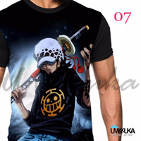 baju / distro kaos 3d anime one piece / anime nanurto/kaos 3d original
