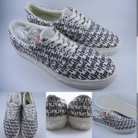 Sepatu Kets Vans Era Fear of God Full Print Canvas Off White Putih