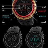Jam Tangan Pria Suunto Eiger. Merk Skmei. Hitam Biru. Anti Air 50M