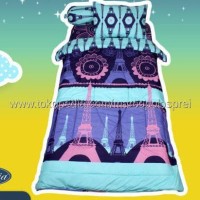 Terbaru Bedcover Set California Eiffel Single 120 No.3 Seprai Menara