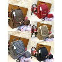 Jual Tas Ransel Kanvas Gucci Wanita Promo Murah Terbaru Limited Merah Murah