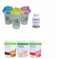Shake Herbalife/TOSERASERA Herbalifee--( 3 SHAKE MIX+1 FIBER+1 GELAS )