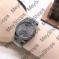 jam tangan wanita rolex semi ori / jtr 1172 hitam