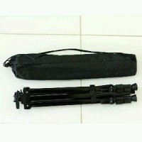 Portable Aluminium Tripod Standing Frame Photo Display Black - Stand