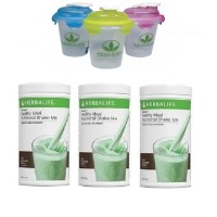 Shake Herbalife/HERBALIFE/Toserasera--( 3 CHOCO MINT + 1 GELAS )