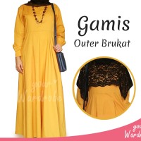 1Set Gamis Outer Brukat | Brokat | Long Maxi Dress | Baju Muslim Syari