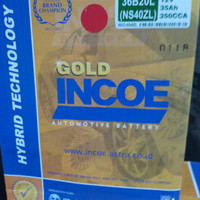 aki mobil agya /ayla merk incoe gold type NS40ZL khusus go send