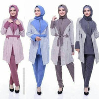 EndoModa Setelan Atasan Dan Bawahan YD-22 Kaos Wanita Baju Muslim