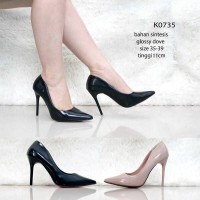 Jual KODE K0735 New Arival High Heel Pantofel Pump shoes Import Murah