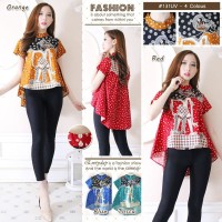 Jual Baju Atasan Wanita - Blouse Batik Modern - Atasan Baby Doll Murah