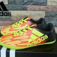 sepatu futsal untuk anak adidas x techfit maroon yellow import vietnam