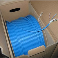 Kabel LAN AMP Commscope Blue Cat 6 Meteran LAN UTP Cat6 Original Biru