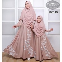 gamis couple ibu anak / baju gamis ibu dan anak / baju gamis seragam