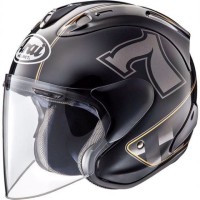 Arai SZ-RAM 5 Cafe Racer Helm Half Face Original - Black
