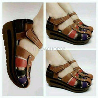 Jual PROMO WEN21 Sepatu Sendal Sandal Wedges Boot Boots Kets Hak Tinggi Un Murah