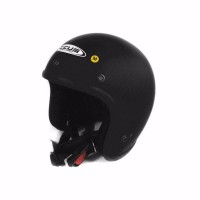 KA Helm Zeus Retro ZS 385 c Matt Black vespa cafe racer