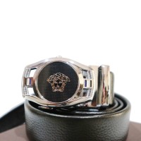 S-Ver-IP Ikat Pinggang Kulit Pria Tali Pinggang Kulit Import Versace