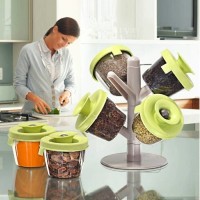 Pop Up Spice Rack Tempat Bumbu Wadah Alat Dapur Simpan Praktis Unik Bi